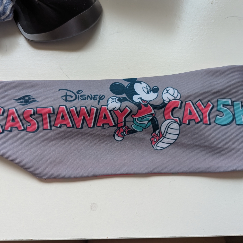 Disney Castaway Cay 5K Gray Headband